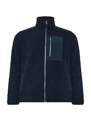 BadRhino Big & Tall Blue Borg Lined Zip Through Jacket - Image 5 of 6