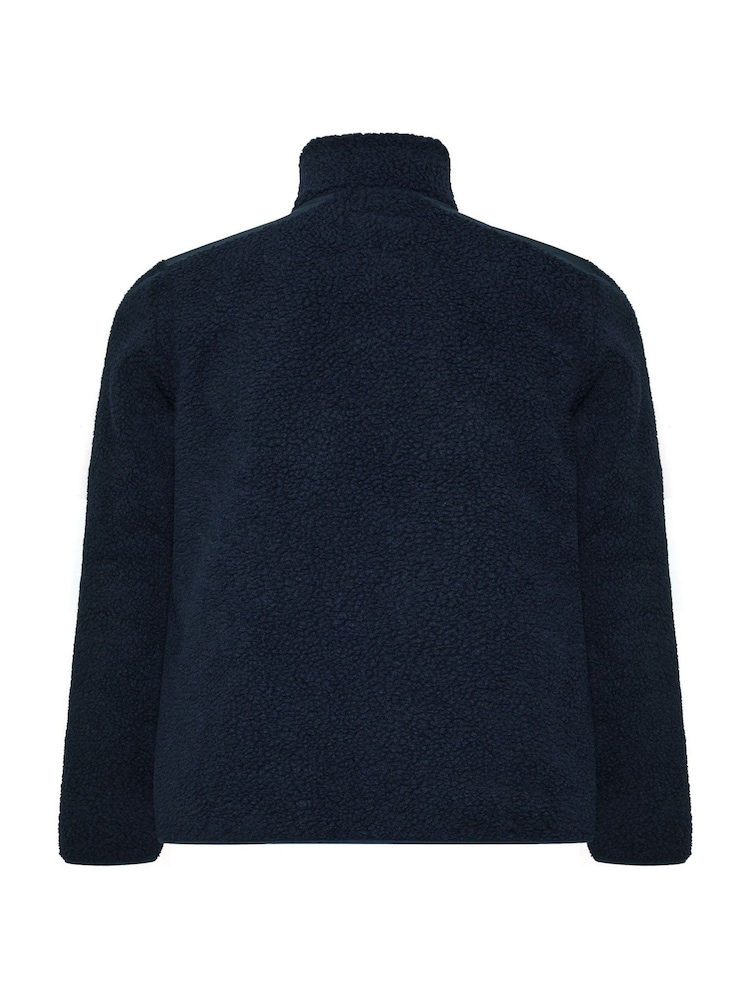 BadRhino Big & Tall Blue Borg Lined Zip Through Jacket - Image 6 of 6