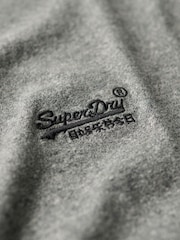 Superdry Grey Grit 100% Cotton Essential Logo Long Sleeve Top - Image 5 of 6