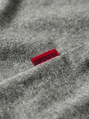 Superdry Grey Grit 100% Cotton Essential Logo Long Sleeve Top - Image 6 of 6