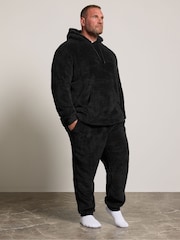 BadRhino Big & Tall Black Fleece Lounges Set - Image 1 of 7