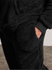 BadRhino Big & Tall Black Fleece Lounges Set - Image 5 of 7