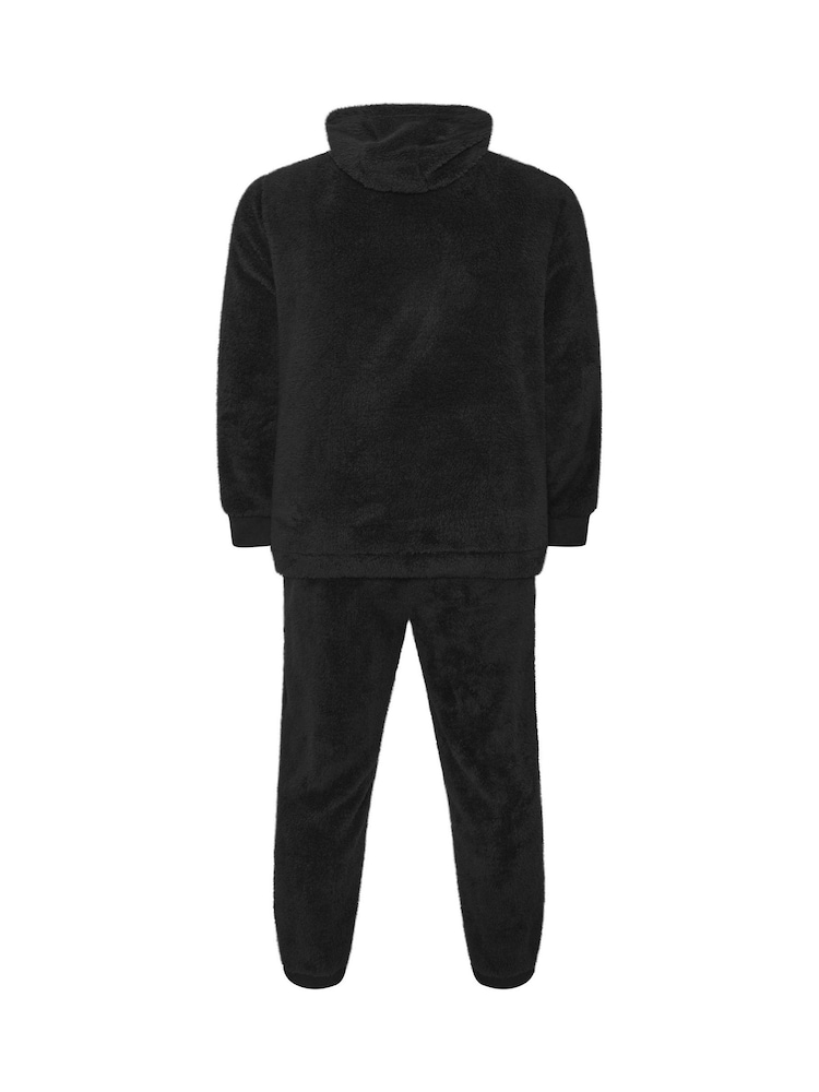 BadRhino Big & Tall Black Fleece Lounges Set - Image 7 of 7 BadRhino Big & Tall Black Fleece Lounges Set - Image 7 of 7