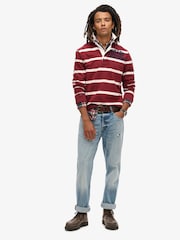 Rot - Superdry – Vintage Athletic – Rugby-Shirt in entspannter Passform - Bild 2 von 5