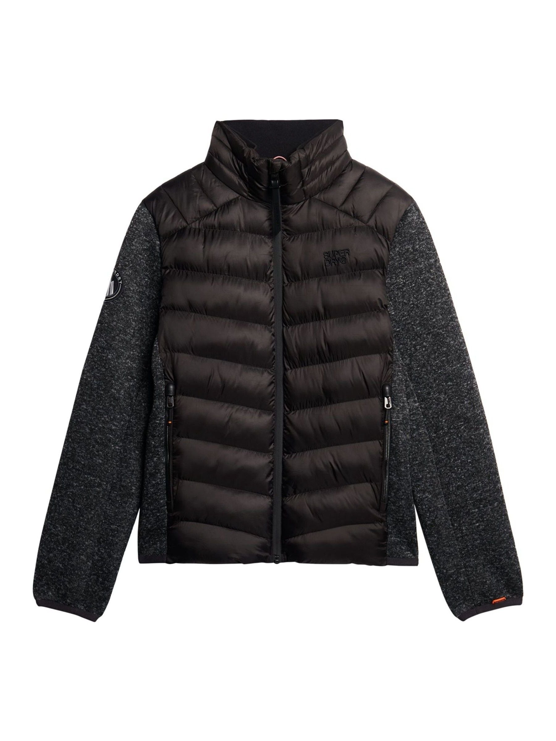 Buy Superdry Black Storm Knit Hybrid Padded Jacket from Next USA