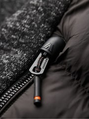 Superdry Black Storm Knit Hybrid Padded Jacket - Image 7 of 7