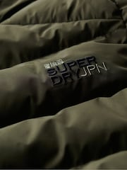Superdry Green Hooded Sports Water-Repellent Puffer Coat Jacket - Image 5 of 5
