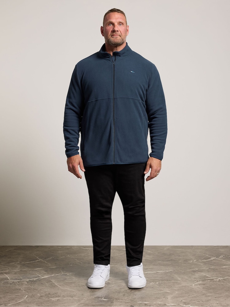 BadRhino Big & Tall Blue Essential Zip Through Fleece - Image 2 of 6