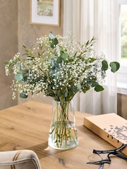 Gypsophila and Eucalyptus Letterbox Arrangement - Image 1 of 4