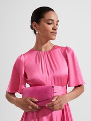 Hobbs Pink Kensington Clutch - Image 1 of 4