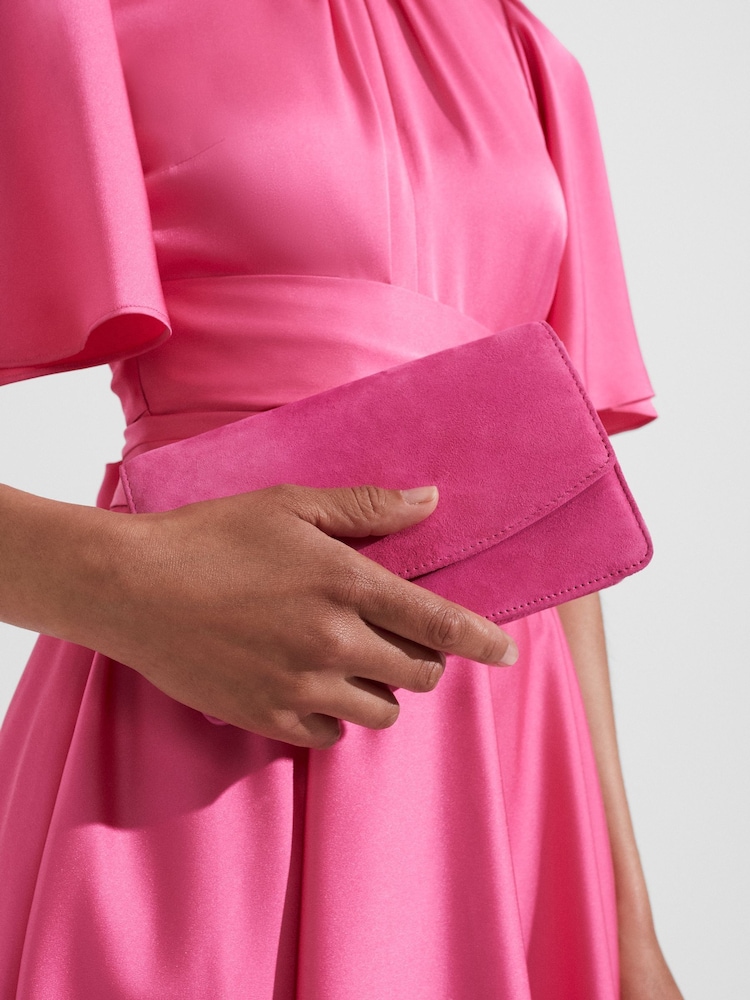 Hobbs Pink Kensington Clutch - Image 2 of 4 Hobbs Pink Kensington Clutch - Image 2 of 4