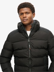 Superdry Black Sports Puffer Jacket - Image 3 of 5