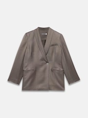 Mint Velvet Brown Double Breasted Blazer - Image 7 of 8