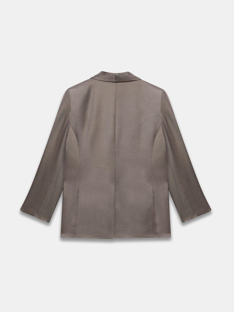 Mint Velvet Brown Double Breasted Blazer - Image 8 of 8 Mint Velvet Brown Double Breasted Blazer - Image 8 of 8