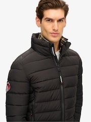 Superdry Black Fuji Emb Padded Jacket - Image 5 of 8