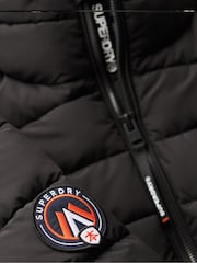 Superdry Black Fuji Emb Padded Jacket - Image 8 of 8