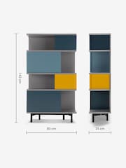 MADE.COM Blue Fowler Tall Shelving Unit - Image 8 of 8