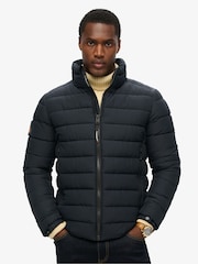 Superdry Eclipse Navy Fuji Emb Padded Jacket - Image 1 of 5