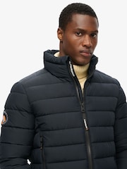 Superdry Eclipse Navy Fuji Emb Padded Jacket - Image 2 of 5