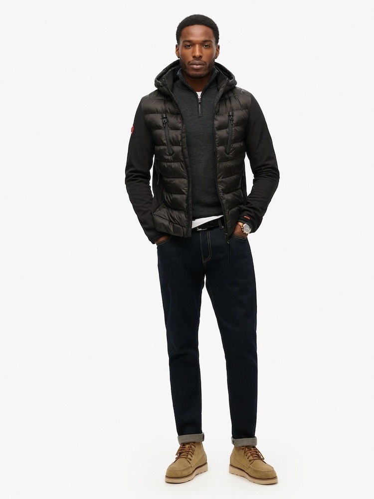 Superdry Black Hooded Storm Softshell Jacket - Image 2 of 6