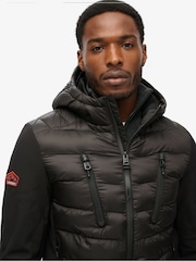 Superdry Black Hooded Storm Softshell Jacket - Image 3 of 6