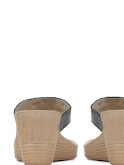 Pavers Black Pavers Toe Post Wedge Sandals - Image 5 of 5