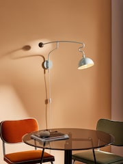 MADE.COM Light Blue/Marble Avery Wall Light - Image 1 of 3