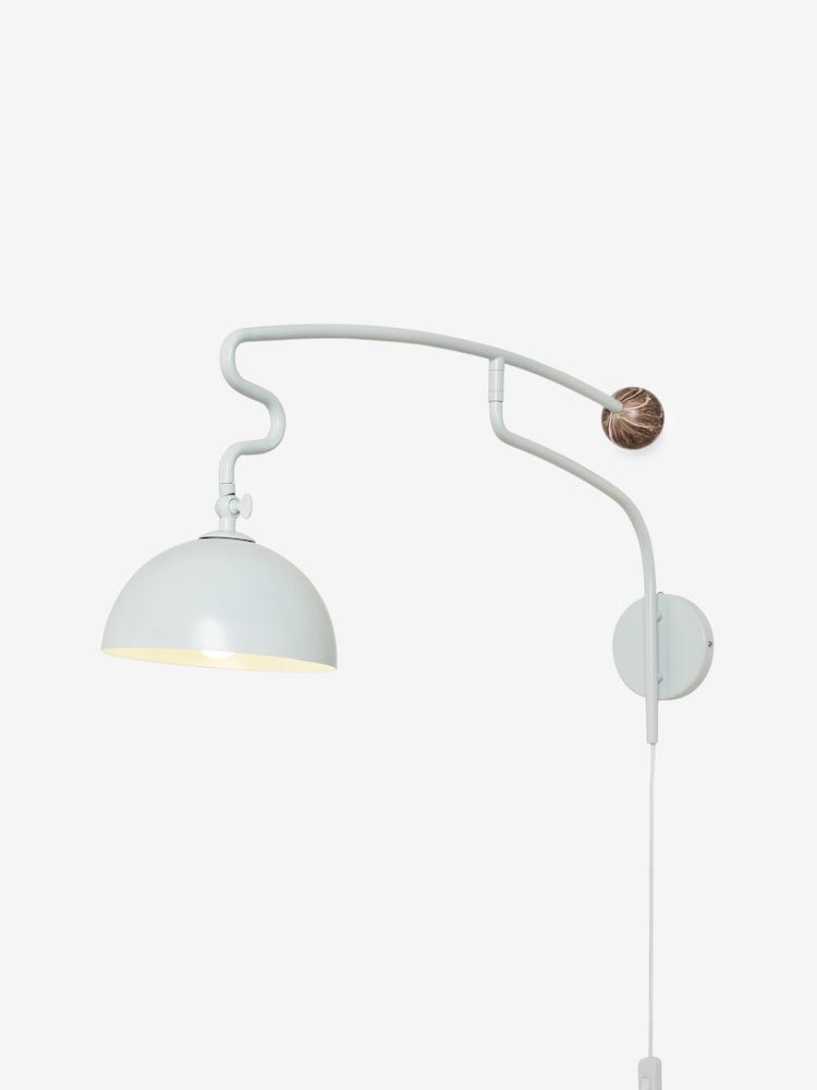 MADE.COM Light Blue/Marble Avery Wall Light - Image 3 of 3
