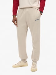 Superdry Chateau Grey Micro Logo Graphic Joggers - Image 1 of 6