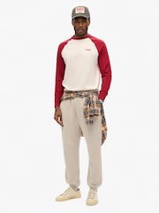 Superdry Chateau Grey Micro Logo Graphic Joggers - Image 3 of 6