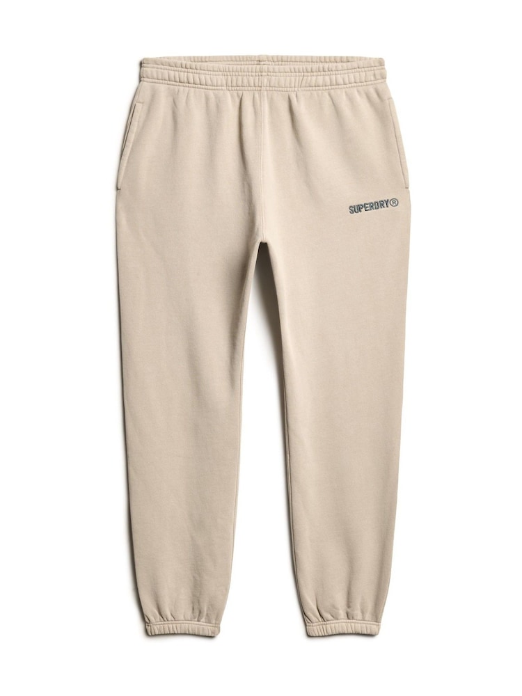 Superdry Chateau Grey Micro Logo Graphic Joggers - Image 5 of 6