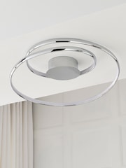 Chrome Eternity Flush Ceiling Light - Image 2 of 9