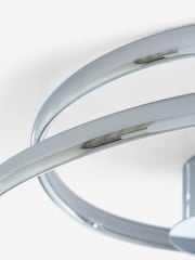 Chrome Eternity Flush Ceiling Light - Image 7 of 9