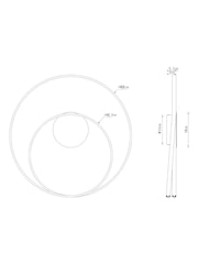 Chrome Eternity Flush Ceiling Light - Image 9 of 9