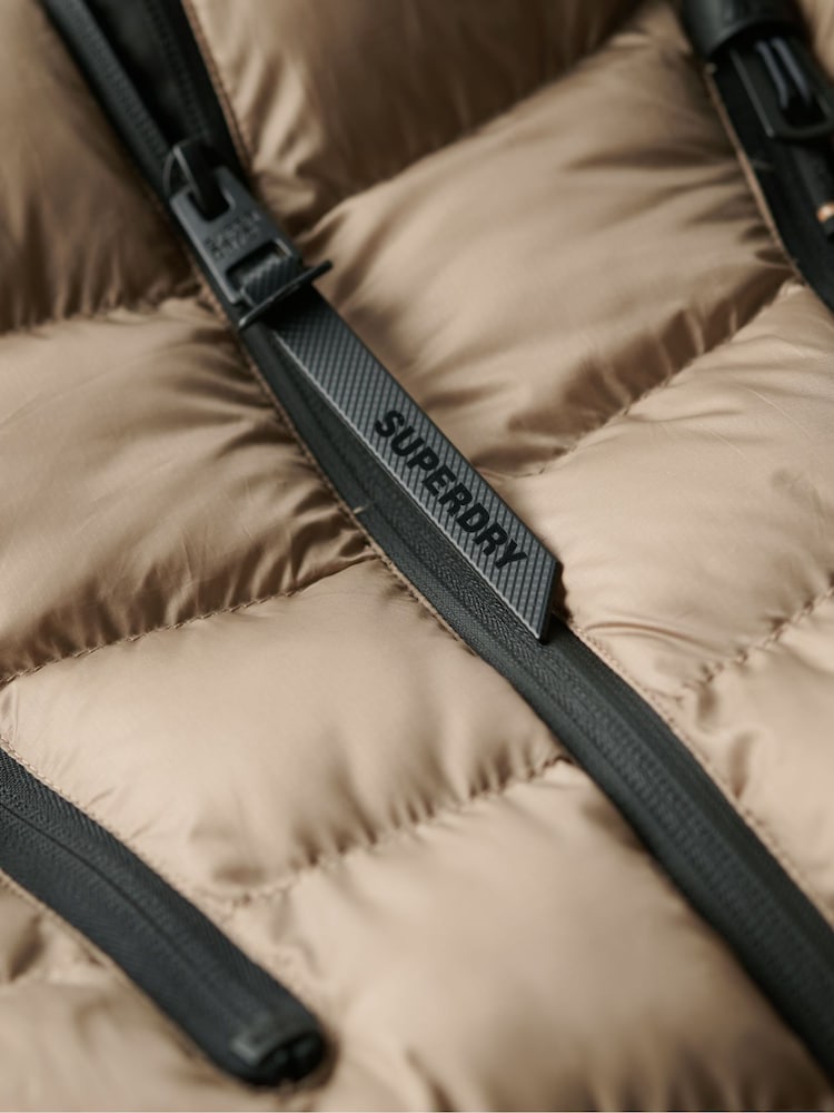 Superdry Timber Wolf Brown Hooded Storm Softshell Jacket - Image 4 of 4