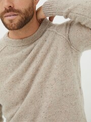 FatFace Natural Lambswool Crew Jumper - Image 4 of 4