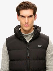 Superdry Black Sports Puffer Gilet - Image 3 of 5