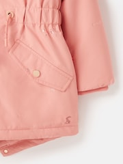 Joules Alix Pink Printed Waterproof Parka Coat - Image 4 of 6