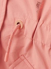 Joules Alix Pink Printed Waterproof Parka Coat - Image 5 of 6