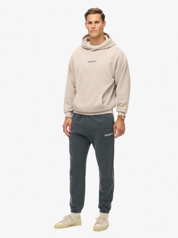 Superdry Ebony Micro Logo Graphic Joggers - Image 2 of 5