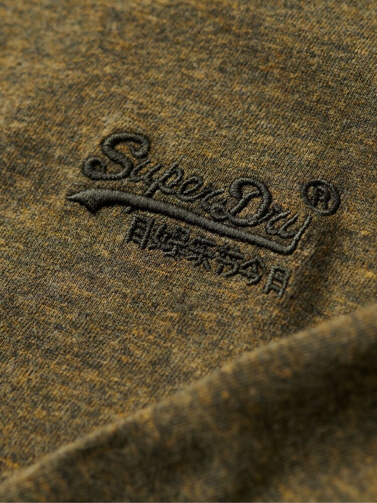 Superdry Green 100% Cotton Essential Logo Long Sleeve Top - Image 6 of 6