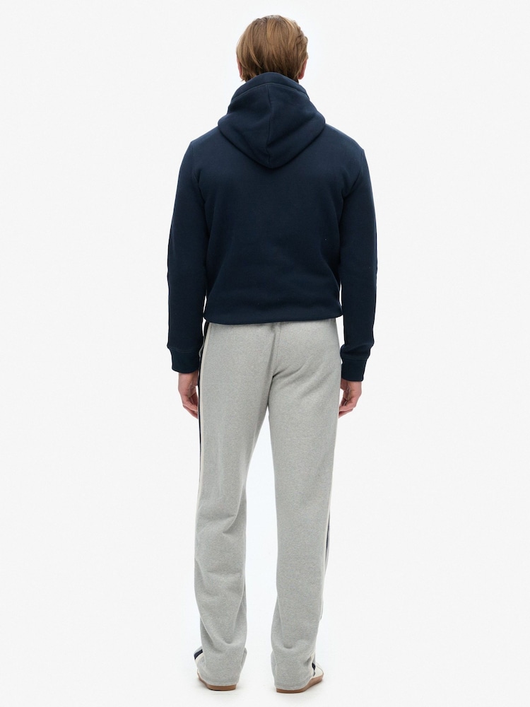 Superdry Vintage Sweat Light Grey Marl 100% Cotton Vintage Athletic Joggers - Image 3 of 5