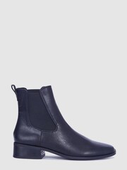 Novo Black Wide Fit Daishiro Flat Ankle Chelsea Boots - Image 2 of 4