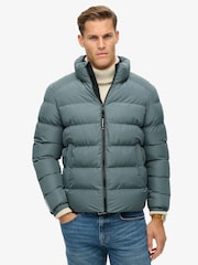 Superdry Blue Sports Puffer Jacket - Image 2 of 6