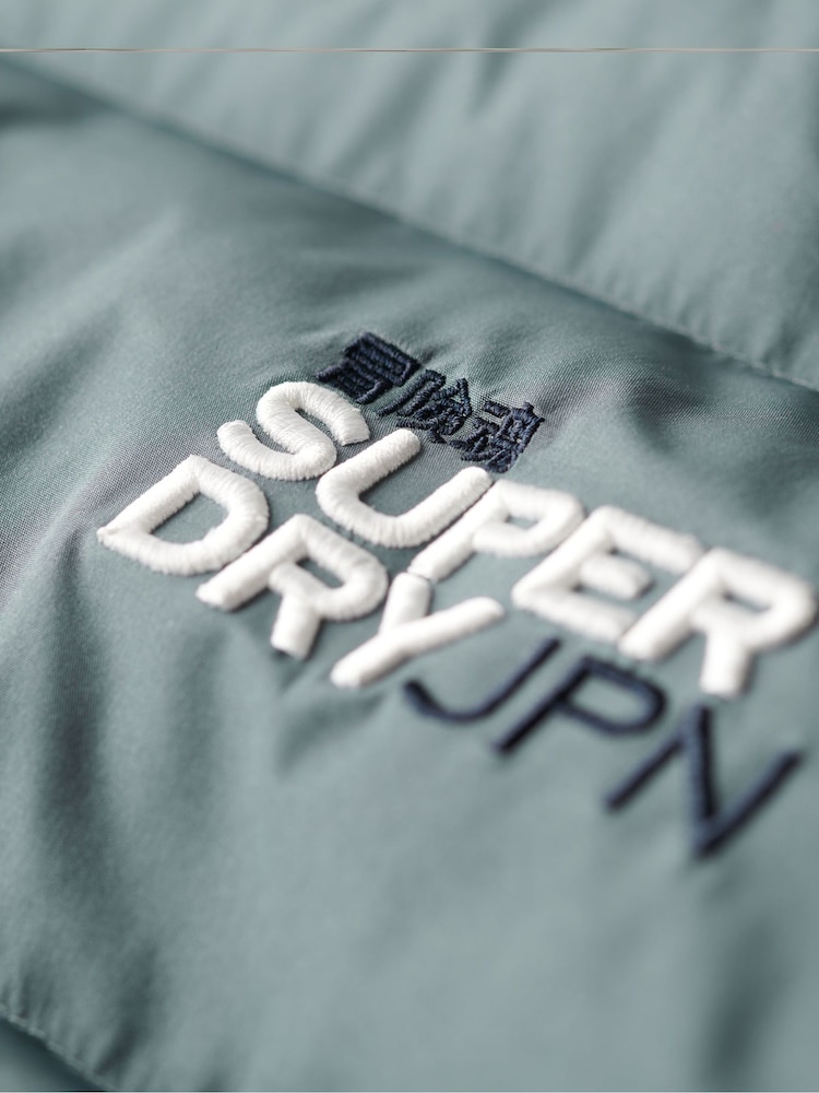Superdry Blue Sports Puffer Jacket - Image 6 of 6