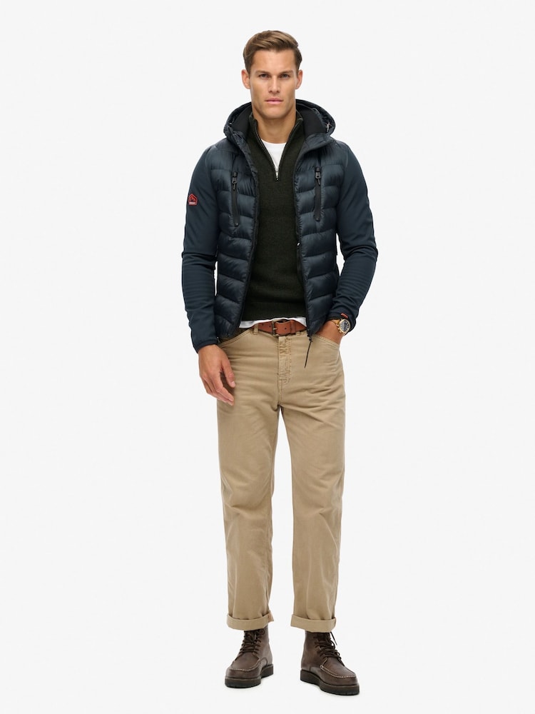 Superdry Eclipse Navy Hooded Storm Softshell Jacket - Image 2 of 5