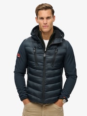 Superdry Eclipse Navy Hooded Storm Softshell Jacket - Image 3 of 5