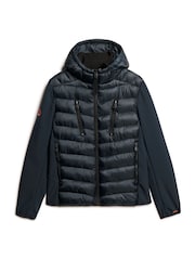 Superdry Eclipse Navy Hooded Storm Softshell Jacket - Image 4 of 5