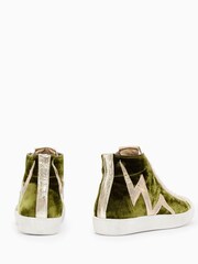 AllSaints Green Tundy Bolt High Tops - Image 3 of 5