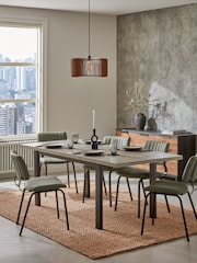 Grey Curtis Concrete Effect 6 to 8 Seater Extending Dining Table - Image 1 of 7